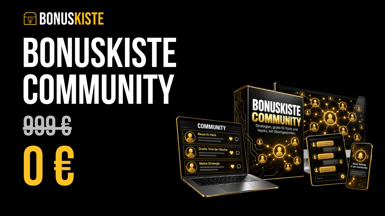 Klick-Tipp Bonus: Bonuskiste Community, statt 999 € für 0 €