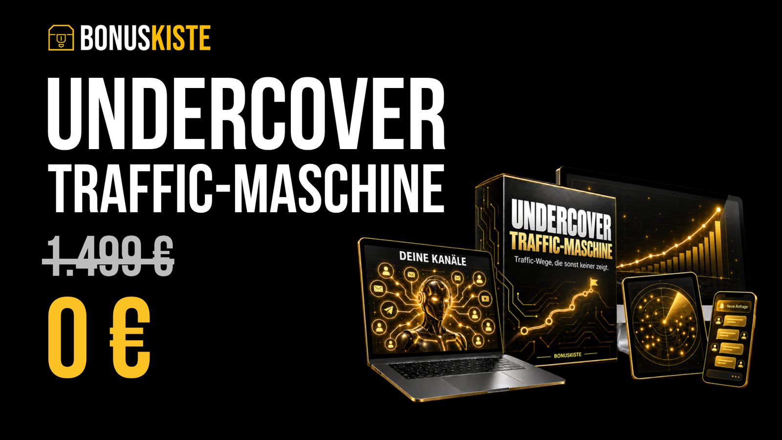 Klick-Tipp Bonus: Undercover Traffic-Maschine, statt 1.499 € für 0 €